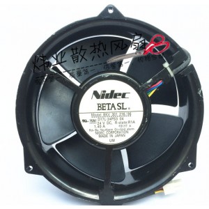 Nidec D17L-24PS3 04 , BKV301216/96 24V 1.40A 4wires cooling fan